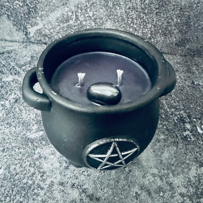 CAULDRON CANDLE - PROTECTION - DRAGONS BLOOD