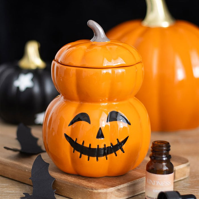 STACKED PUMPKIN WAX & OIL BURNER