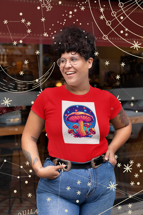 PSYCHEDELIC MUSHROOM PLANET T-SHIRT