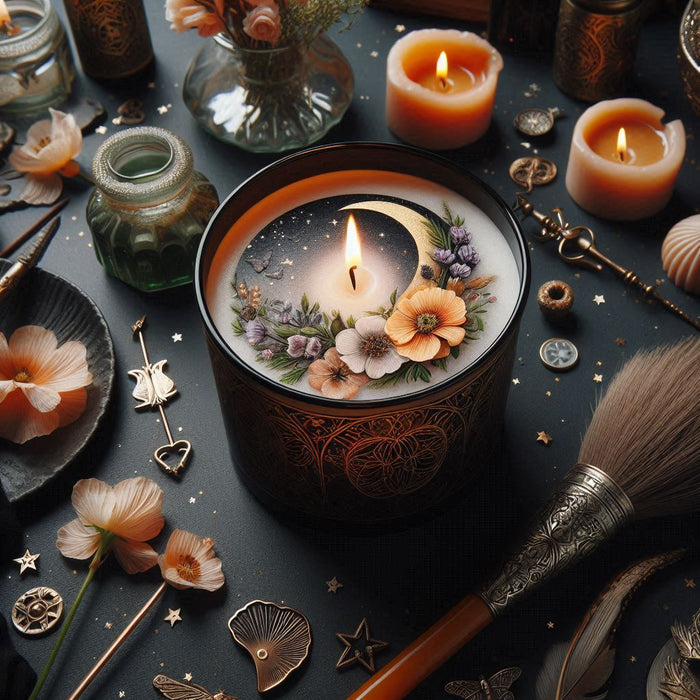Illuminating the Flower Full Moon with Witchy Soy Wax Candles