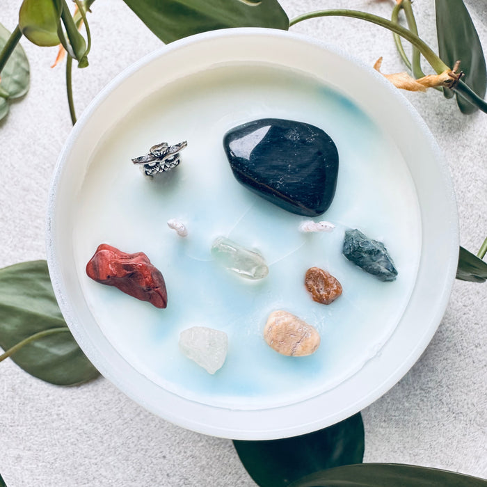 CRYSTAL WITCH CANDLE - EUCALYPTUS