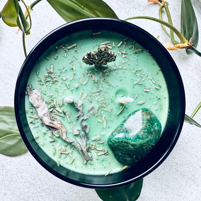 GREEN WITCH CANDLE - WHITE PATCHOULI
