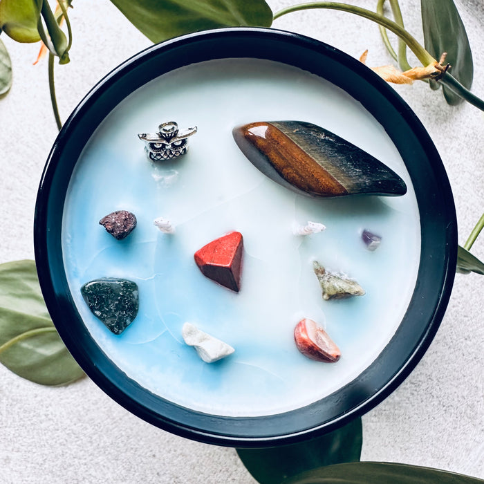 CRYSTAL WITCH CANDLE - EUCALYPTUS