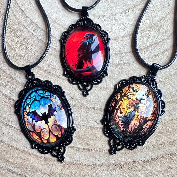 MYSTIC CROW PENDANT NECKLACE