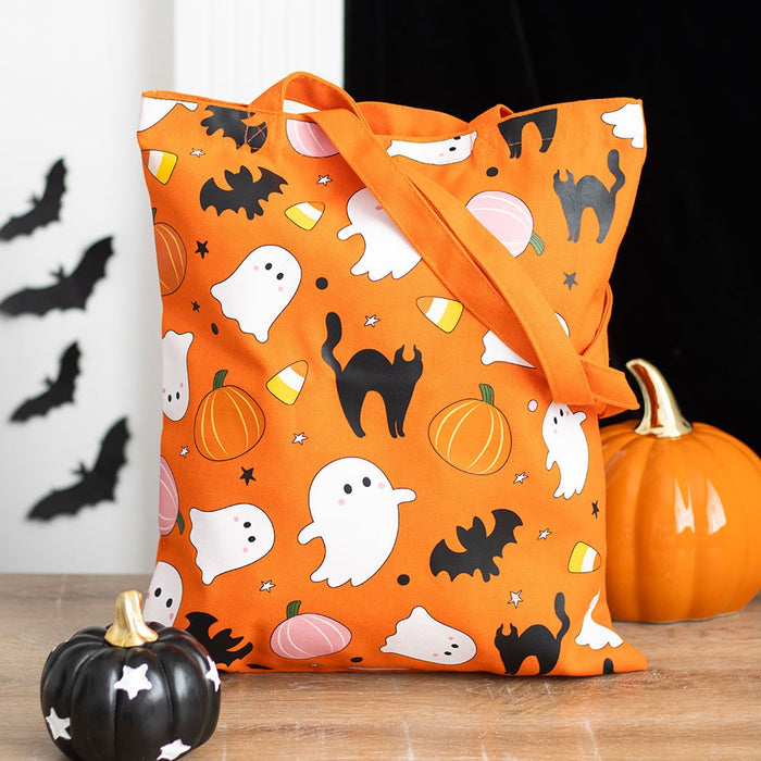 SWEET AND SPOOKY GHOST TOTE BAG