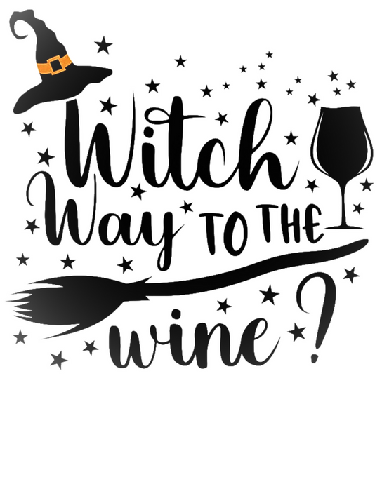 'WITCH WAY TO THE WINE' T-SHIRT