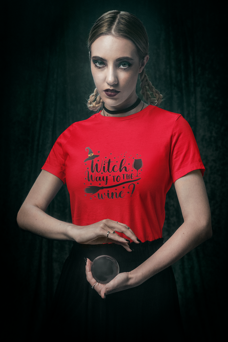 'WITCH WAY TO THE WINE' T-SHIRT