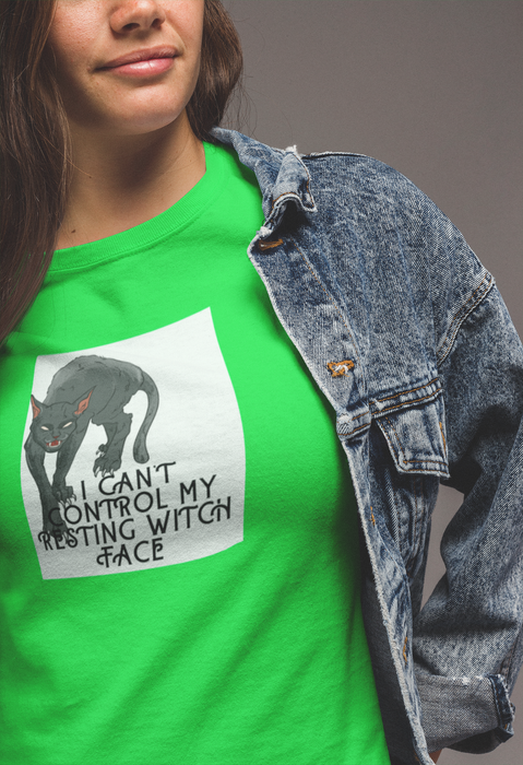 I CAN'T CONTROL MY RESTING WITCH FACE T-SHIRT