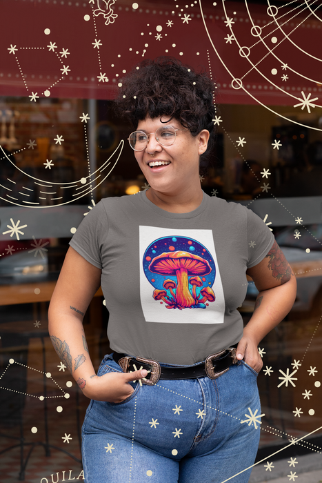 PSYCHEDELIC MUSHROOM PLANET T-SHIRT