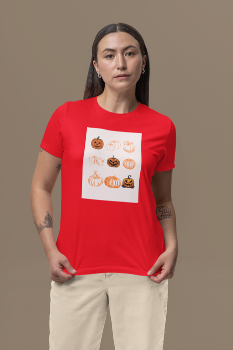 PUMPKIN TIC-TAC-TOE T-SHIRT