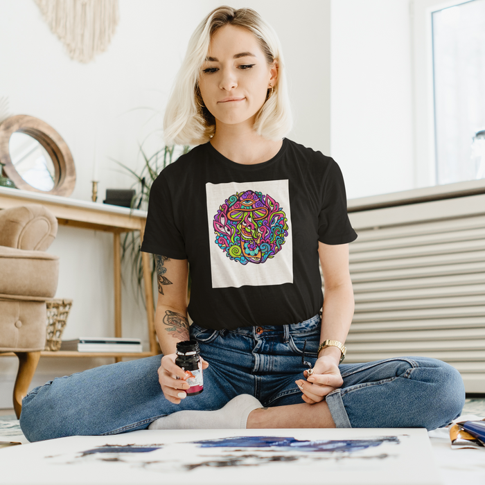 PSYCHEDELIC MUSHROOM EYES T-SHIRT