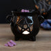 GLOSSY PENTAGRAM CAULDRON WAX BURNER - Witchy Wicks Ltd