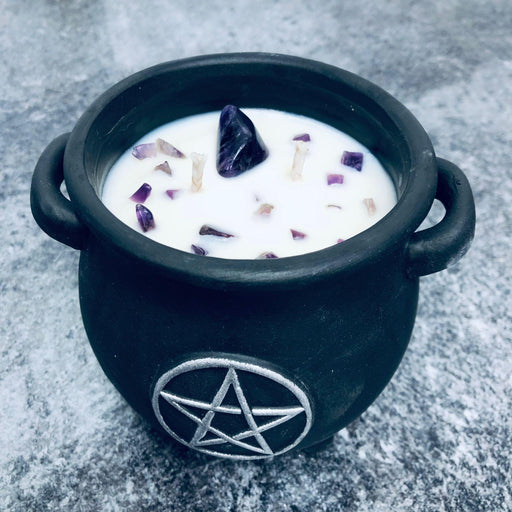 CAULDRON CANDLE - HEALING TOUCH - LEMON & LAVENDER - Witchy Secrets