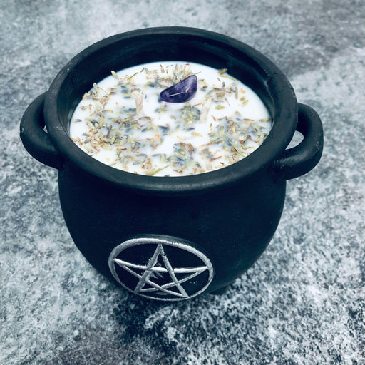 CAULDRON CANDLE - HEALTH -LAVENDER - Witchy Secrets